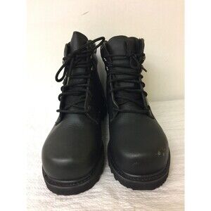 Wear guard Size 10.5 XW Men Black Leather Oil Resistant SteelToe Work Boot